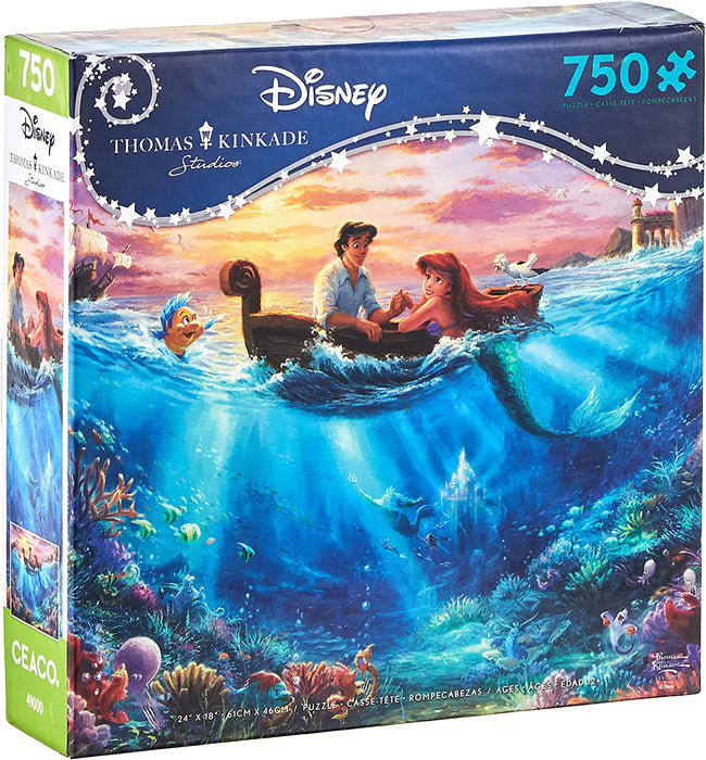 Disney Puzzles: Thomas Kinkade- The Little Mermaid Falling In Love 750 Pieces