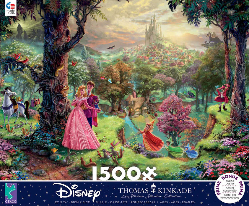 Disney Puzzles: Thomas Kinkade - Sleeping Beauty 1500 Pieces
