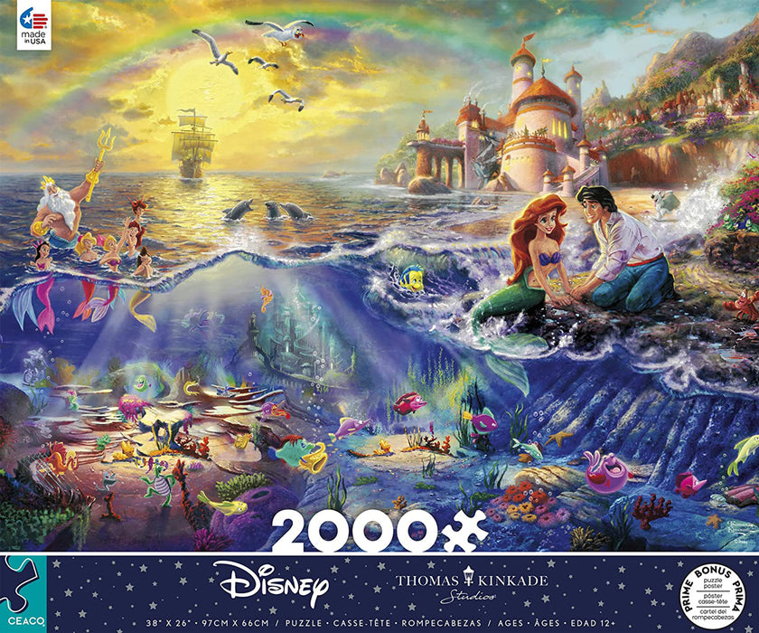 Disney's Thomas Kinkade Edition Puzzle: The Little Mermaid 2000 Piece