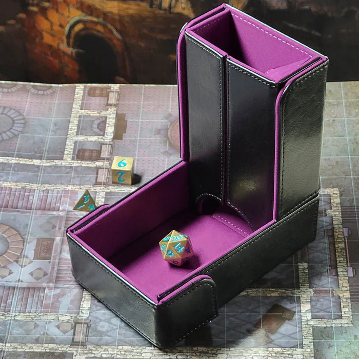 The Keep: Compact Magnetic Dice Tower and Dice Tray