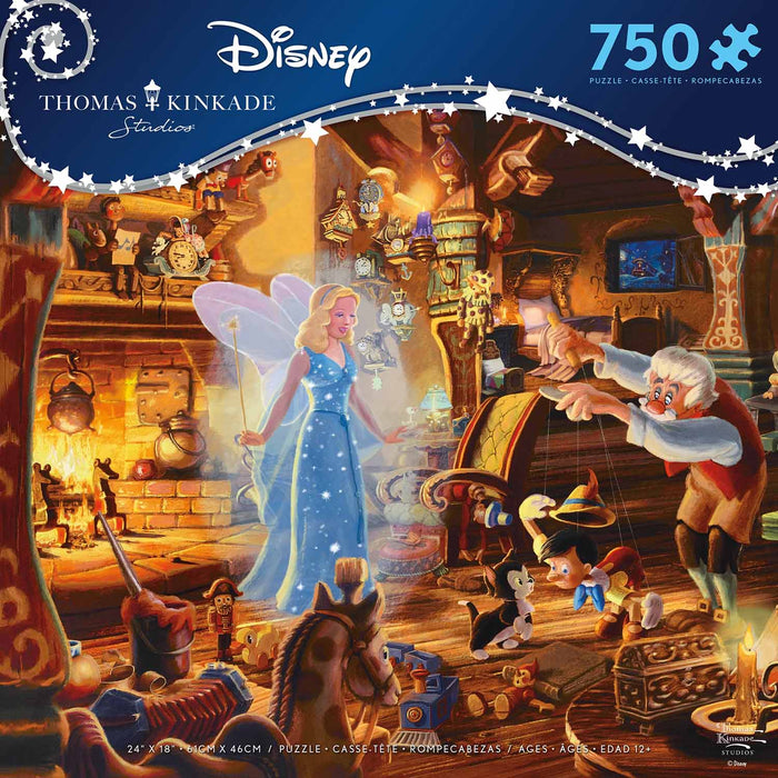 Disney Puzzles: Thomas Kinkade - Geppetto's Pinocchio 750 Pieces