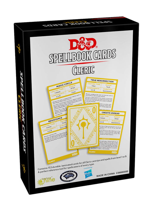 Dungeons & Dragons RPG: Spellbook Cards - Cleric