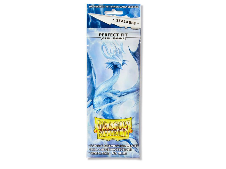 Dragon Shield Perfect Fit Sleeve Sealable - Clear 'Thindra' 100ct
