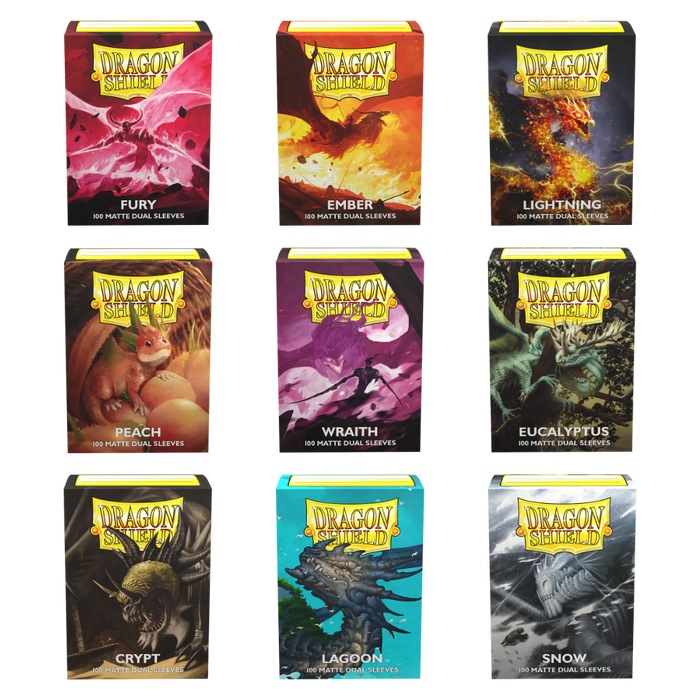 Dragon Shield ART11007 Matte Standard Size Sleeves 100pk-Red, Multicoloured Dragon Shield ART11007 Matte Standard Size Sleeves 100pk-Red, Multicoloured