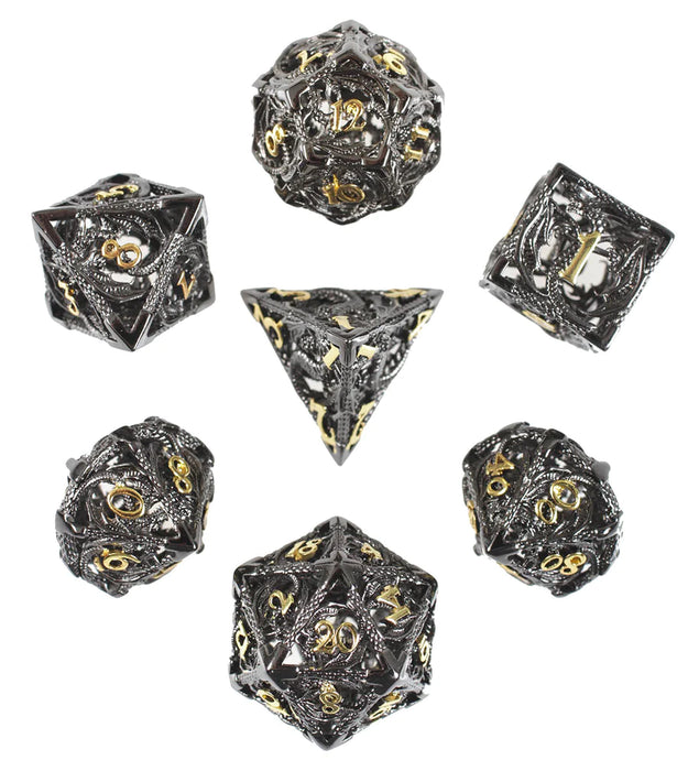 Forged Dice: Death's Shadow Hollow Metal Dice Set