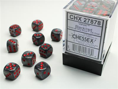 Chessex: D6 Velvet™ Dice sets - 12mm
