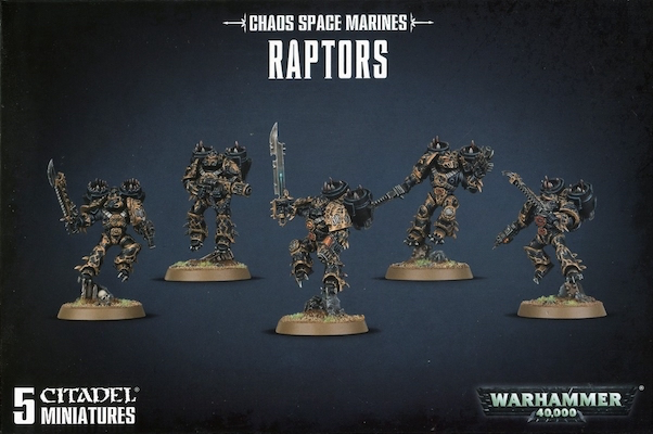 Warhammer 40K: - Chaos Space Marine - Raptors