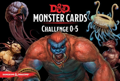 Dungeons and Dragons RPG: Monster Cards - Challenge 0-5