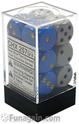 Chessex: Opaque D6 Dice Set - 16mm